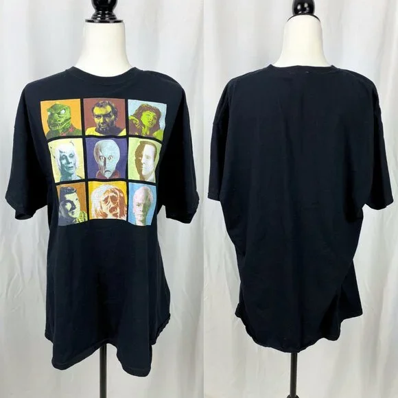 Vintage Star Trek sci fi villain alien geek black cotton tee t-shirt XXL - Picture 3 of 4